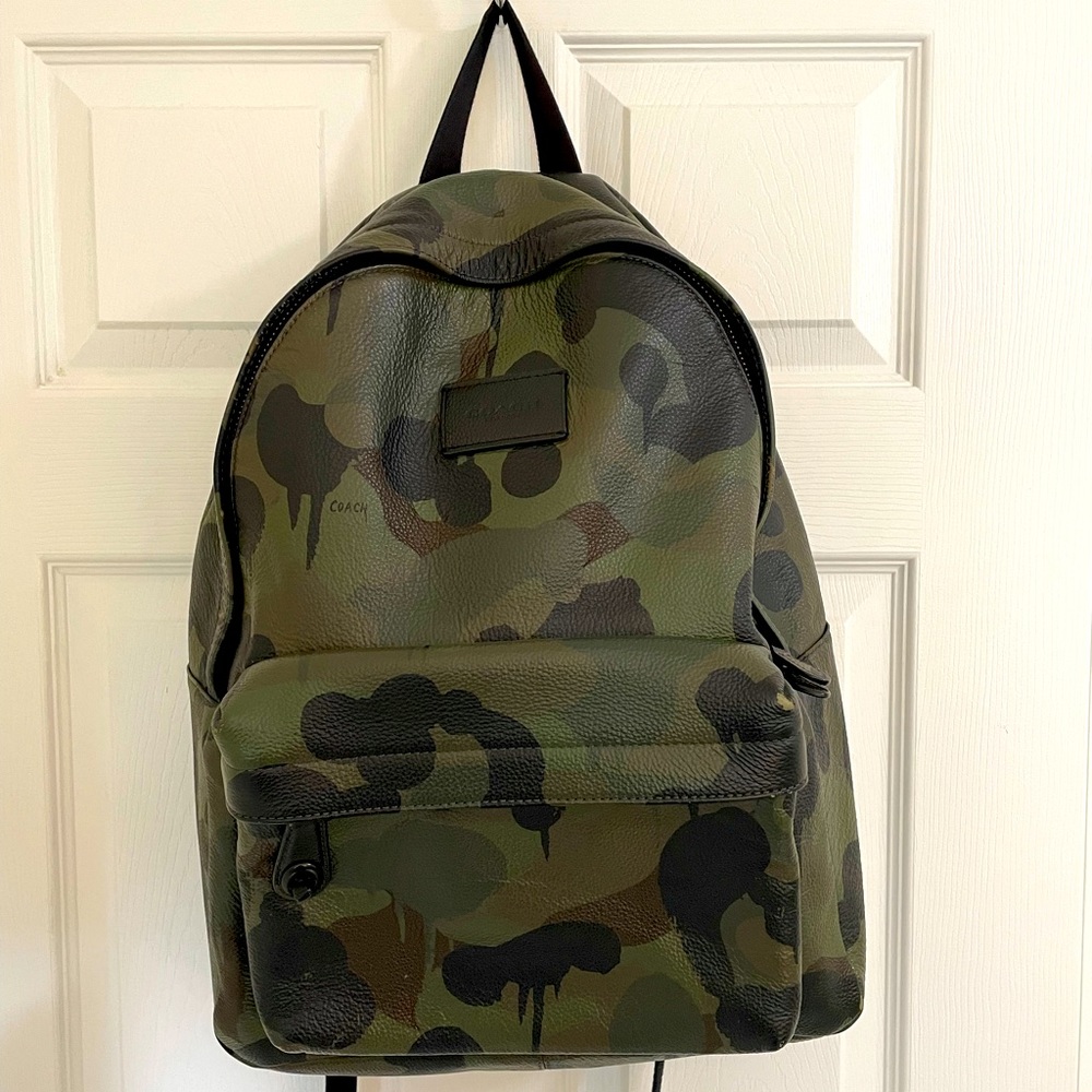 Coach Wild Beast print Camouflage Backpack
